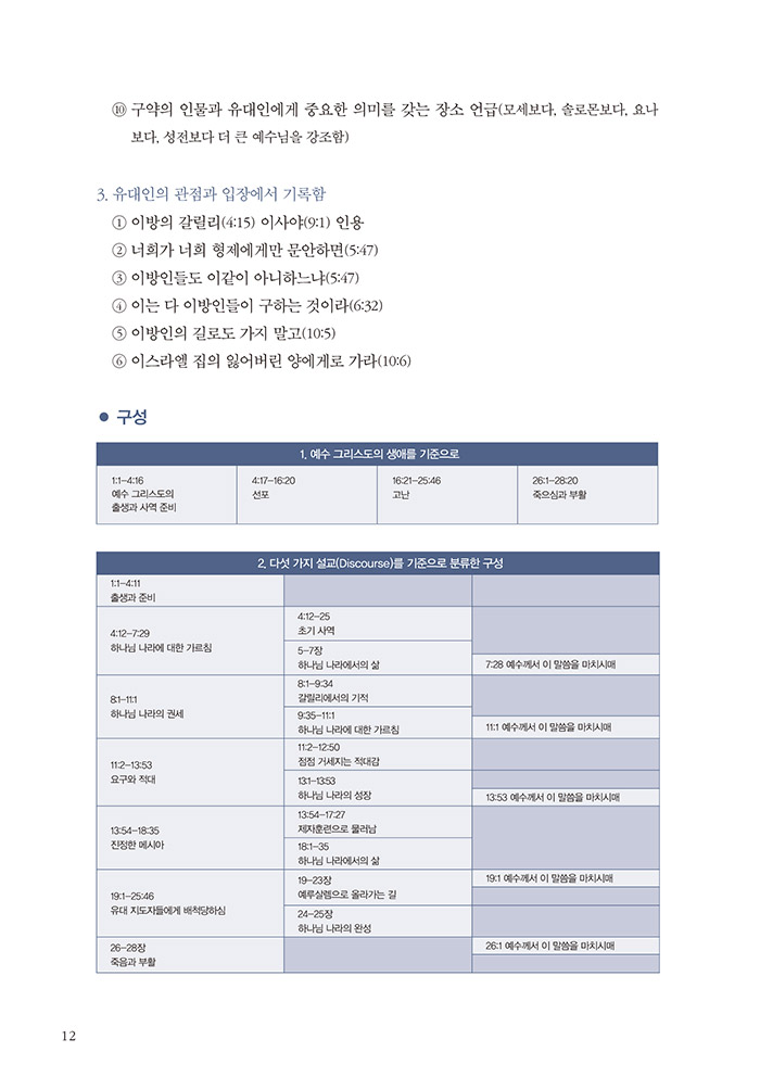 하나님을 알아가는 묵상 - 마태복음Ⅰ